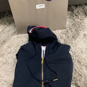 Thom Browne Zip-Up Hoodie Size 3 Fits a Large/ XL